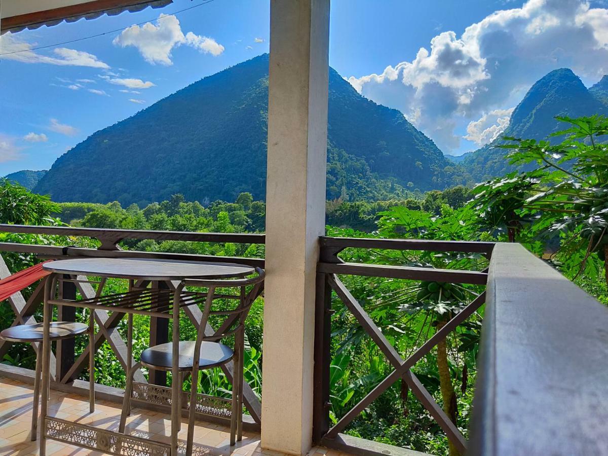 Muang Ngoi Sunset Bungalows & Gh מראה חיצוני תמונה